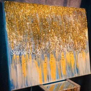 Glitter Blizzard Canvas Art